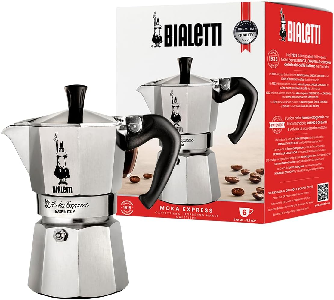 Bialetti Moka Express - Original Italian Stovetop Espresso Maker
