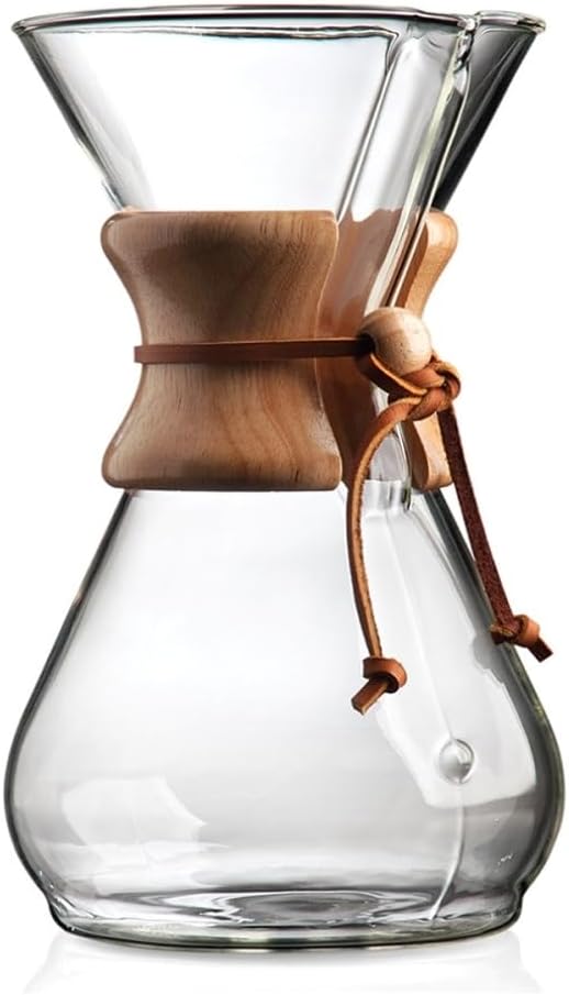 Chemex Classic Pour-Over Coffee Maker - Iconic Glass Coffee Brewer